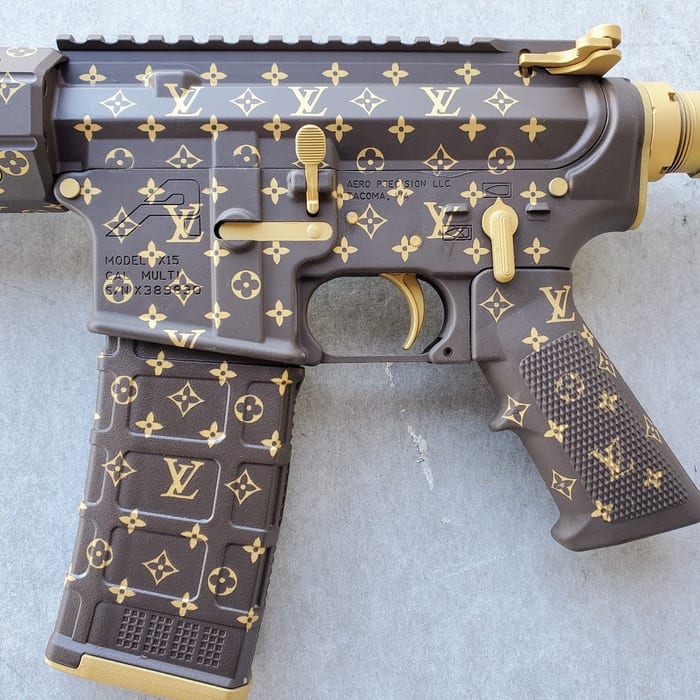 LV Pattern Close-Up